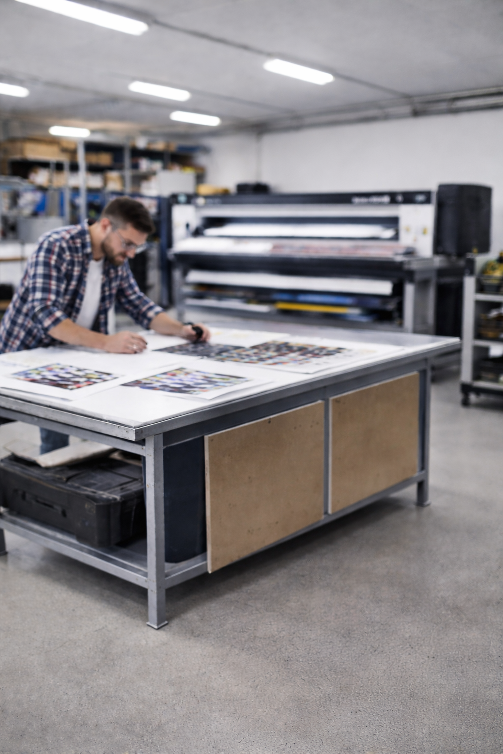 Personal de Set Print trabajando